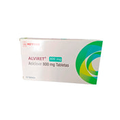 Alviret (Aciclovir) Tabletas 800 Mg Caja X 10 Unds