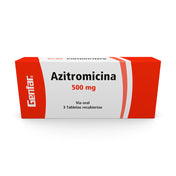 Azitromicina Genfar Tabletas 500 Mg Caja X 3 Und